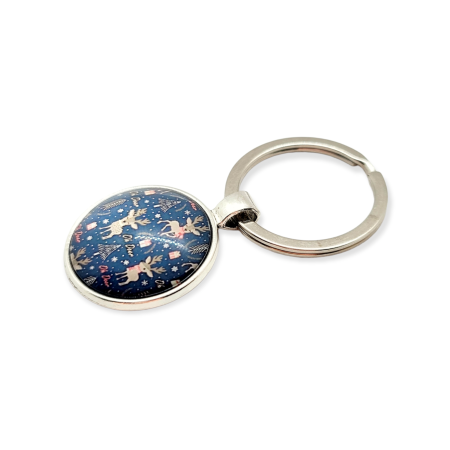 KEYCHAIN SILVER WITH RUDOLPH1